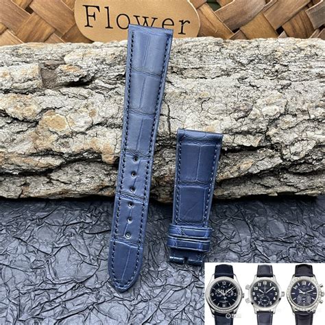 watch band for patek philippe|Patek Philippe crocodile strap.